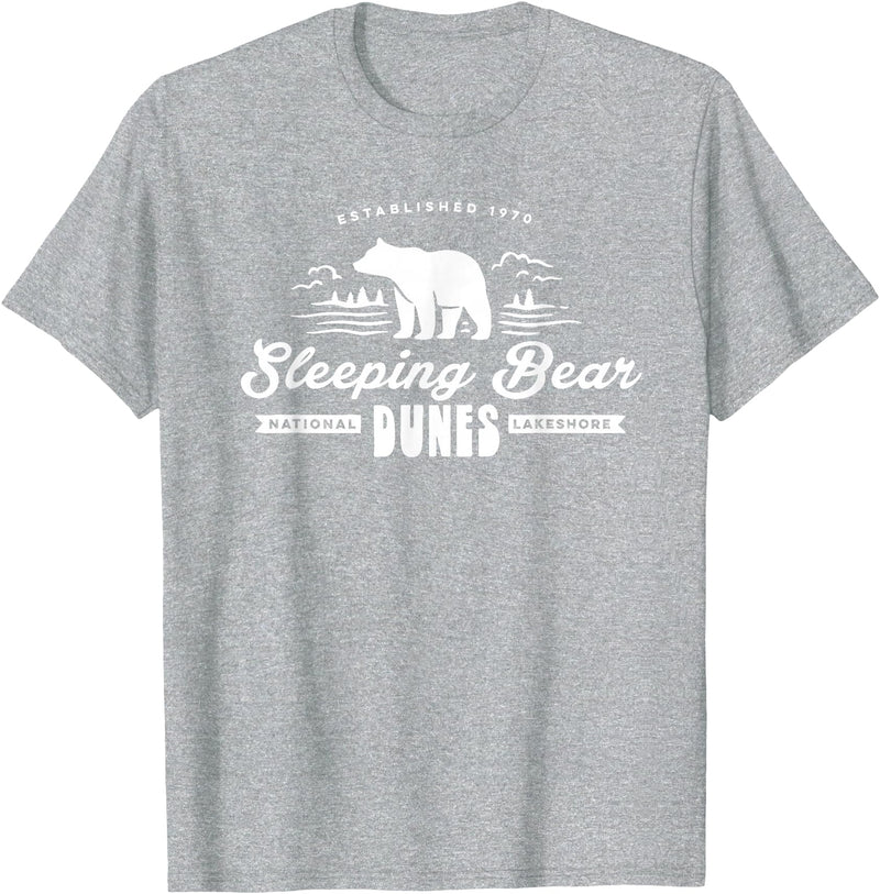 EHS Sleeping Bear Dunes Michigan National Park Souvenir T-Shirt - Heather Grey