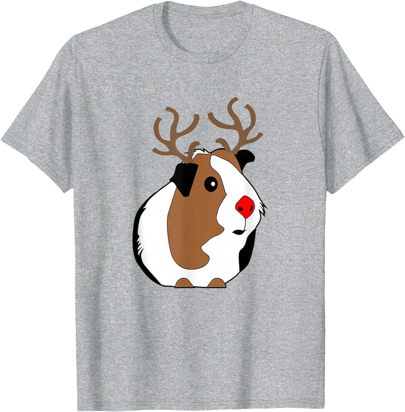 Guinea Pig Accessories and Shirts Funny Guinea Pig Xmas Tshirt | Guinea Pig Christmas Gift T-Shirt - Heather Grey