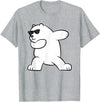 Arctic Polar Bear Tees And Gifts Ice Bear Dabbing Arctic Cute Dabbing Polar Bear T-Shirt - Heather Grey