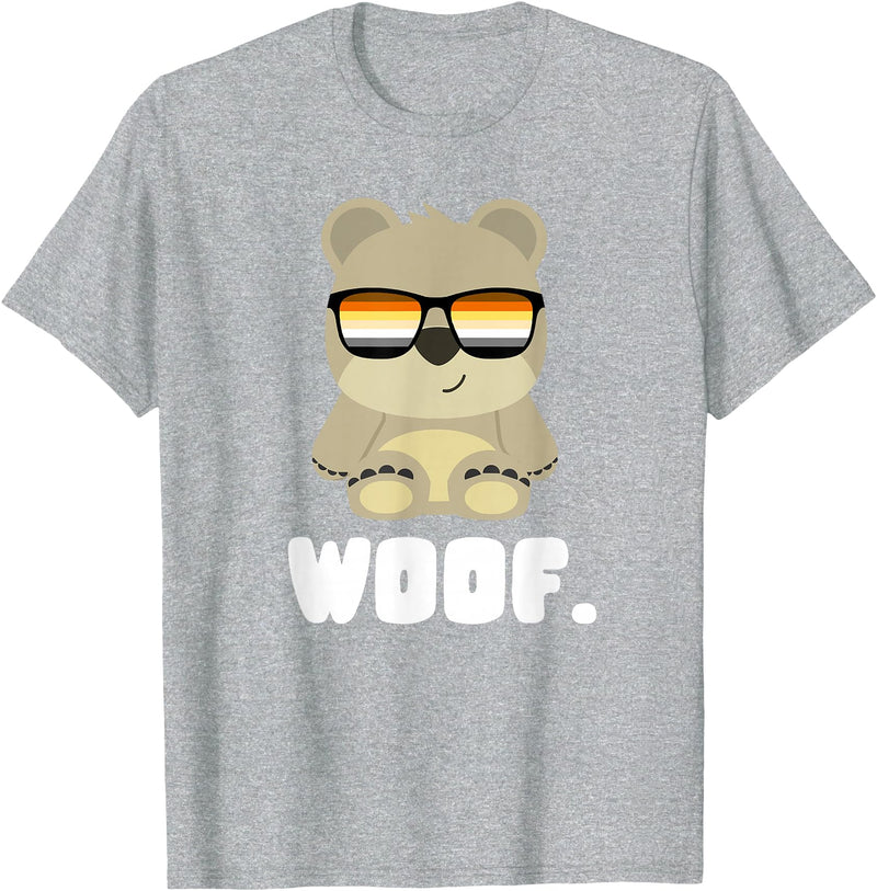 LGBT Bear Community Woof - CSD Bears Gay T-Shirt - Heather Grey
