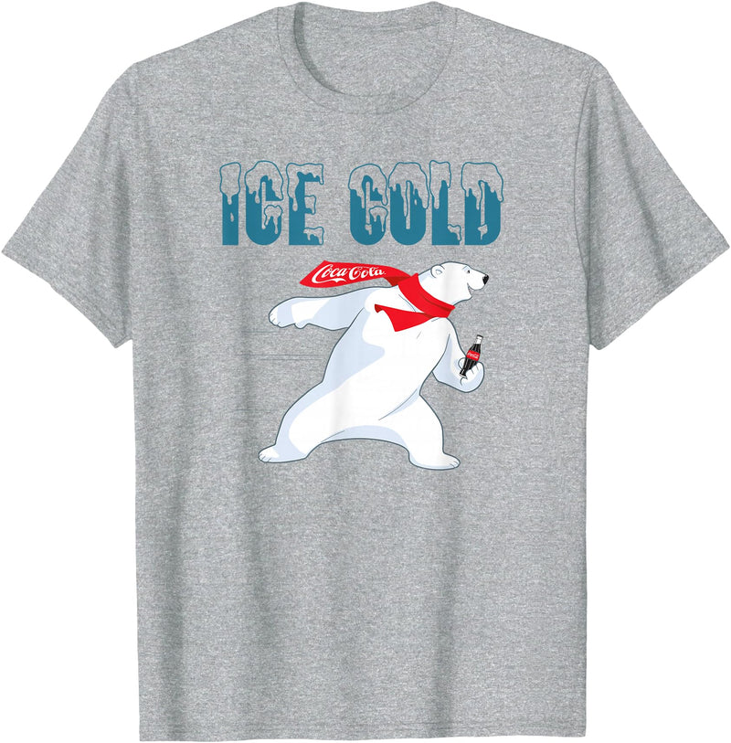Coca-Cola Company Coca-Cola - Ice Cold Coke Bear T-Shirt - Heather Grey