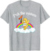 Fck The System Funny Bear Quote Fck The System Funny Bear Design T-Shirt - Heather Grey