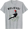 Birdwatching Gifts for Birders Endangered Ivory-Billed Woodpecker T-Shirt - Heather Grey