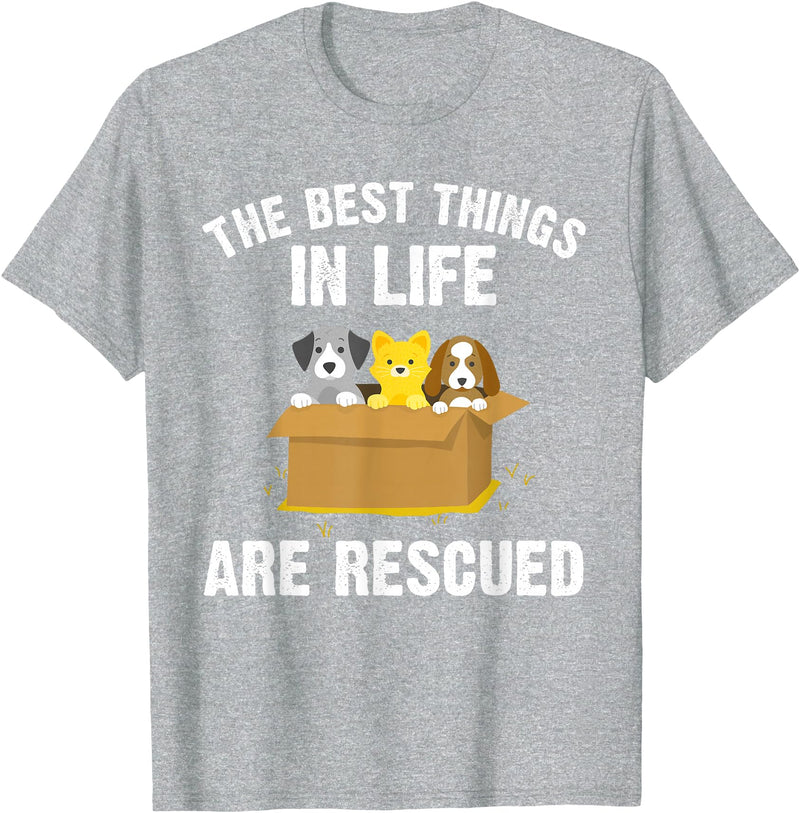 Animal Rescue Gift Dog Cat Pet Accessories & Stuff Cool Animal Rescue Art For Men Women Animal Rescuer Lover T-Shirt -