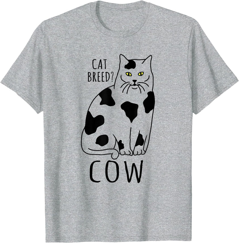 FandomizedRose My cat is a cow Cat memes Funny Feline breed T-Shirt - Heather Grey