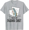Pajamas Gift Ideas Sleepover Fish Official Sleepshirt Napping Nightgown T-Shirt - Heather Grey