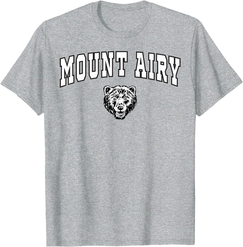 Official High School Fan Gear Mount Airy High School Granite Bears T-Shirt C2 T-Shirt - Heather Grey