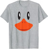 Animal Costume By Blink Imprints Cute Duck Face T-Shirt Awesome Halloween Costume Gift Shirt T-Shirt - Heather Grey
