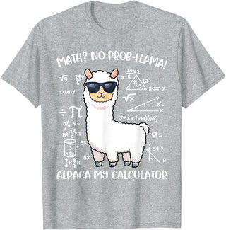 Math Llama Clothing Math Llama T-Shirt - Heather Grey