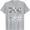Cow Crop Farm Gift Field Tractor Farmer Ranch Things I do in my spare Time Cow Harvest Farming Barn Cattle T-Shirt - Heather