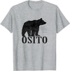 Latin Living Mens Osito Bear T Shirt Cute Bear In Spanish Latino Apparel - Heather Grey