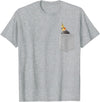 Animal in Your Pocket Cockatiel Bird T-Shirt - Heather Grey