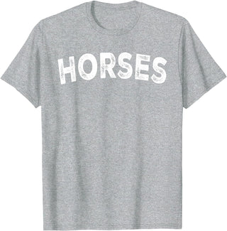 Horses - Styles Horses T-Shirt - Heather Grey