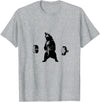 Lifting Motivation Bear Powerful Grizzly Bear Lifting Training T-Shirt T-Shirt - Heather Grey
