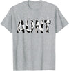 Cow Pattern Print Family Matching Birthday Shirts Cow Aunt Birthday Family Matching Mothers Day Boy Girl Farm T-Shirt -