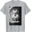 Surf Animal Lovers Funny Pet Summer Waves Vibes. Funny Surfing Pig and Chicken Selfie On Farm Animal T-Shirt - Heather Grey