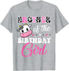 Cow Lover Birthday Men Women Kids Shirts & Gifts Brother Of The Birthday Girl Family Matching Farm Cow T-Shirt - Heather Grey