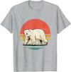 Wowsome! Vintage Polar Bear Tshirt Retro Arctic Animal Bear Lover T-Shirt - Heather Grey