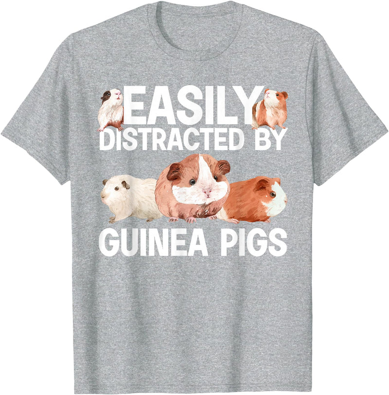 Guinea Pig Gift Guinea Pig Accessories & Stuff Cute Guinea Pig Art For Men Women Kids Guinea Pig Cavy Lover T-Shirt - Heather Grey