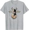 Outstanding in the Field Just Anudder Day in Paradise Funny Cow Farmer Dairy T-Shirt - Heather Grey