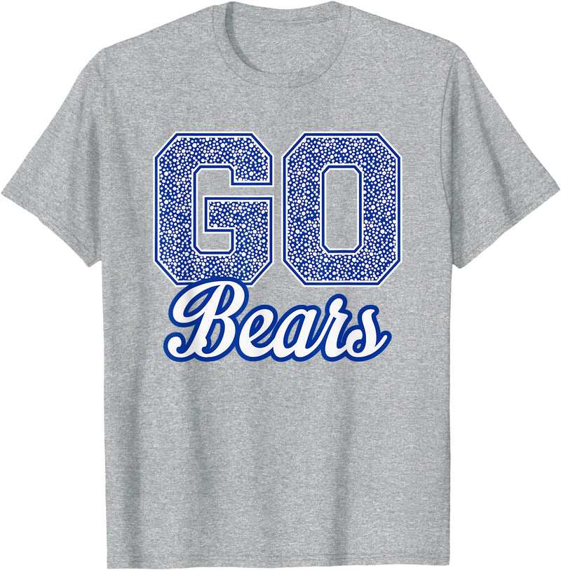 Pleasant Valley Bears Official High School Gear Pleasant Valley Bears GO! School Pride T-Shirt - Heather Grey