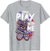 Halloween Gifts & Halloween Shirts by NLTS Scary Killer Teddy Bear Pastel Goth Style Creepy Kawaii T-Shirt - Heather Grey