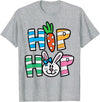 Easter Hip Hop Carrot Bunny Rabbit Boys Girls Kids Toddler T-Shirt in Heather Grey