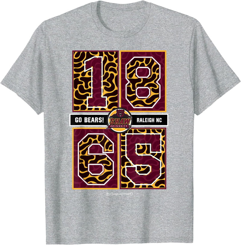 Dungeon Forward Shaw University - Bears - HBCU Concrete Date T-Shirt - Heather Grey