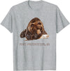 Port Protection Alaska Wild Grizzly Bear Nature Port Protection Brown Grizzly Bear In Snow Alaska Pacific NW T-Shirt - Heather Grey