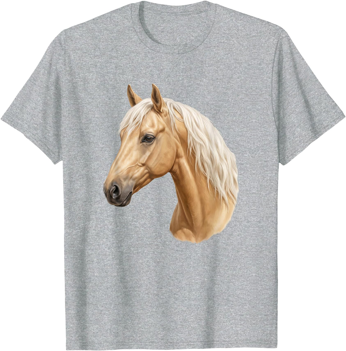 Palomino Horse Designs Palomino Horse T-Shirt - Heather Grey
