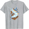 Fish Species Collection Gift Idea Fischerart Biology Swordfish Fish T-Shirt - Heather Grey