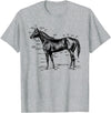 Big Texas Anatomy of a Horse T-shirt T-Shirt - Heather Grey