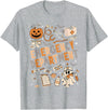 Funny Halloween gifts for ER nurses ER Nurse Shirt Halloween ER Boo Crew Emergency Department T-Shirt - Heather Grey