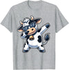 Cool Dab Cow Print Idea for Adult and Kids Cute Dabbing Cow Clothes Men Toddler Boys Farm Animal Kids T-Shirt - Heather Grey