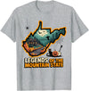 West Virginia Tee Company LTD West Virginia Halloween Shirt Spooky Pride T-Shirt - Heather Grey