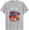Horse Racing Derby Equestrian Farm Animal Women Talk Derby to Me Horse Racing Ladies Funny Farm Animal Hat T-Shirt - Heather Grey