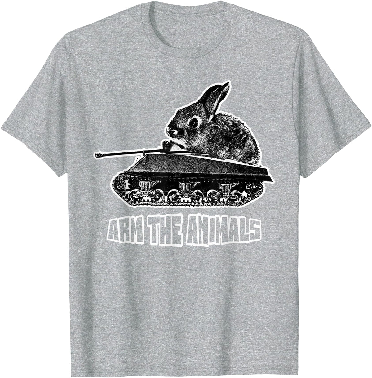 Cute Rabbit Lover Bunny Graphic Tank Top in Heather Grey