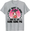 Kune Kune Pig Accessories & KuneKune Clothes Kune Kune Pig Lover Supplies Pig Breeder Kunekune Pig T-Shirt - Heather Grey