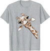 Funny giraffe t-shirt animal love zoo and safari Love Giraffe Women's Wildlife Giraffe Lovers Tee for Children Girls T-Shirt - Heather Grey