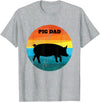 Cute Pot Belly Bellied Pig Owner Farmer PIG Lover Pot Belly PIG DAD Vintage Retro Men Women Kids Teen Tee Gift T-Shirt - Heather Grey