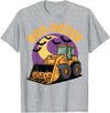 Bulldozer Halloween Costume Toddler Spooky Ghost Boo-Dozer Halloween Kids Bulldozer T-Shirt - Heather Grey