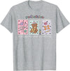 Pediatrics s Day PEDS Nurse Stamp Bear V-day Work Pediatrics Valentines Day PEDS Nurse Stamp Bear V-Day Work P T-Shirt - Heather Grey