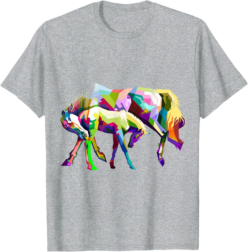 Clothing25 Horses! T-Shirt - Heather Grey