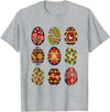 Unisex Black Cotton Polyester Small Classic Fit Round Neck T-Shirt in Heather Grey