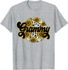 Mothers Day Outfits Women Cute Grammy Cow Print Sunflower Leapard Grandma Mother's day T-Shirt - Heather Grey