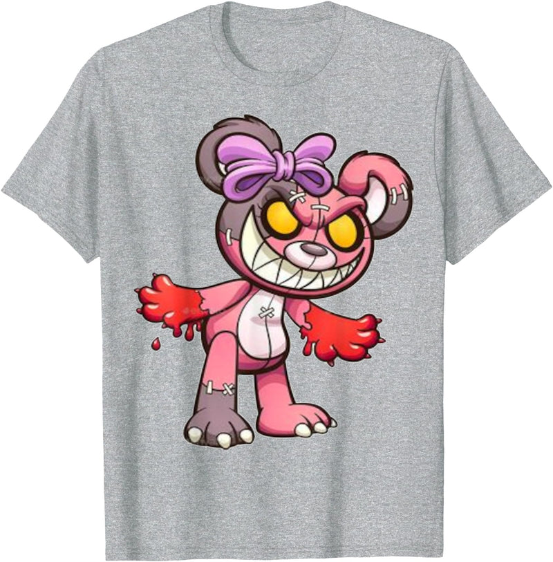 Teddybär Bad and Cute Teddy Bear T-Shirt - Heather Grey