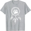 Indigenous Native American For Men Traditional Dreamcatcher Women Bear Native American T-Shirt - Heather Grey