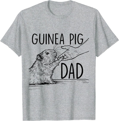 Funny Guinea Pig Dad Fathers Day Best Daddy Ever Hand T-Shirt