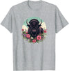 Wild Plains Buffalo Bison Gifts T Shirts & Hoodies Womens Girls Old West Retro Vintage Floral Buffalo Lover T-Shirt -