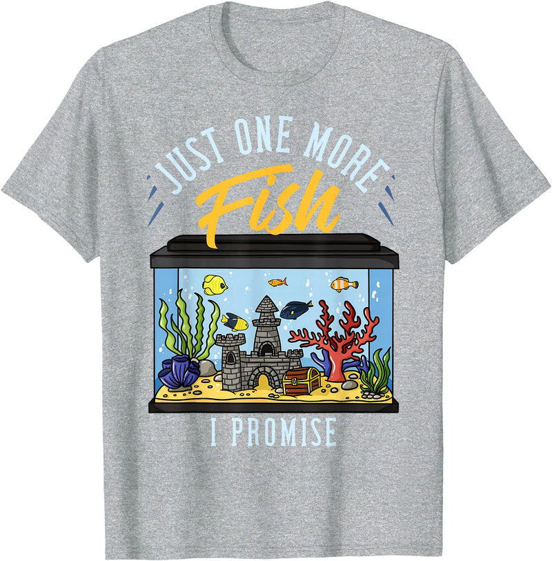 Fish Tank Aquarium Keeper Gifts Fish Tank Aquarium Gift Saltwater Aquascaping T-Shirt - Heather Grey